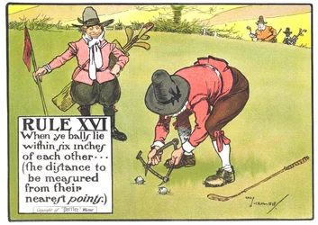 Règle XVI : Quand les balles sont à moins de six pouces l